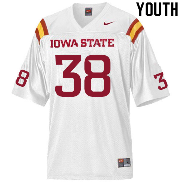 Iowa State Cyclones Youth #38 Ar'Quel Smith Nike NCAA Authentic White College Stitched Football Jersey LO42Q30HV